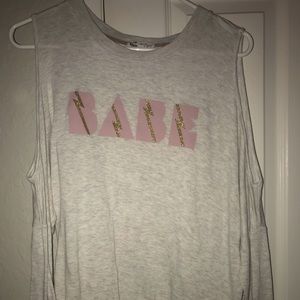 Open shoulder long sleeve